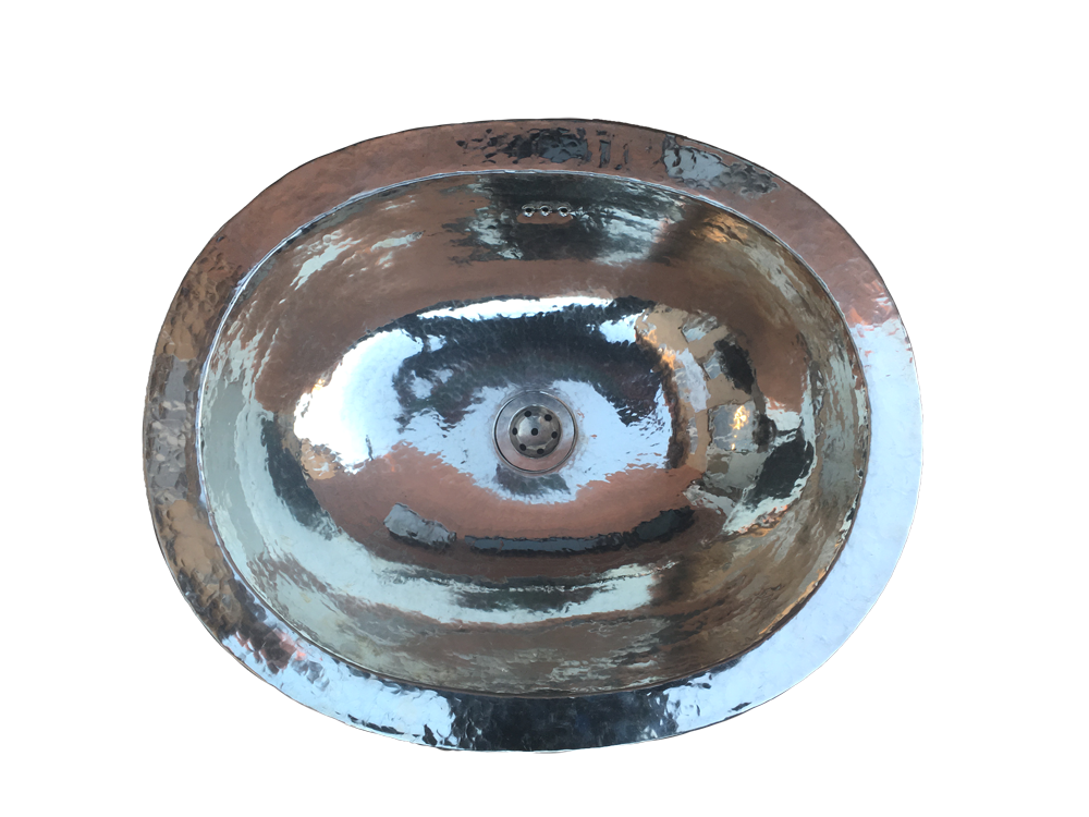 Handfat silver ovalt