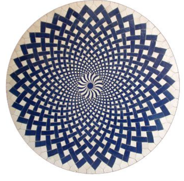 Mosaikbord runt infinity