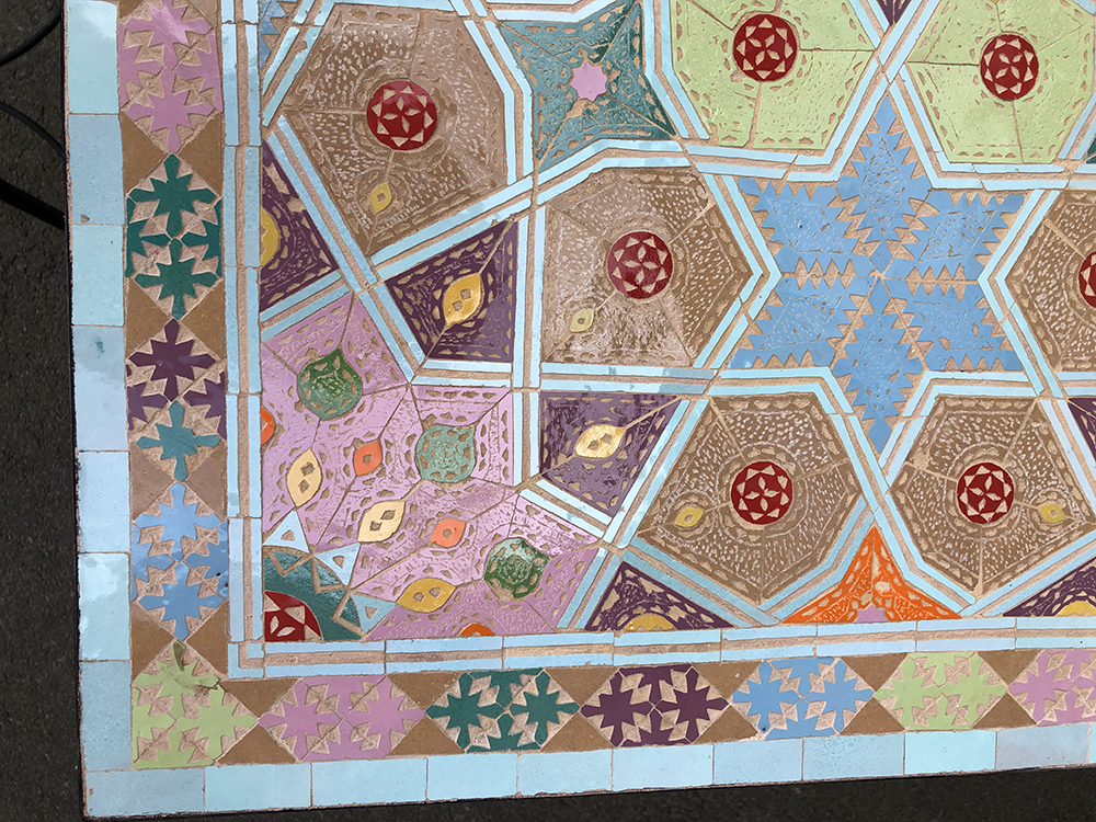 Mosaikbord unikt exemplar- 110x70cm - 3