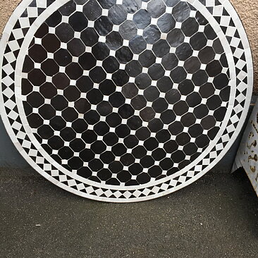 Mosaikbord runt Mosaikbord runt