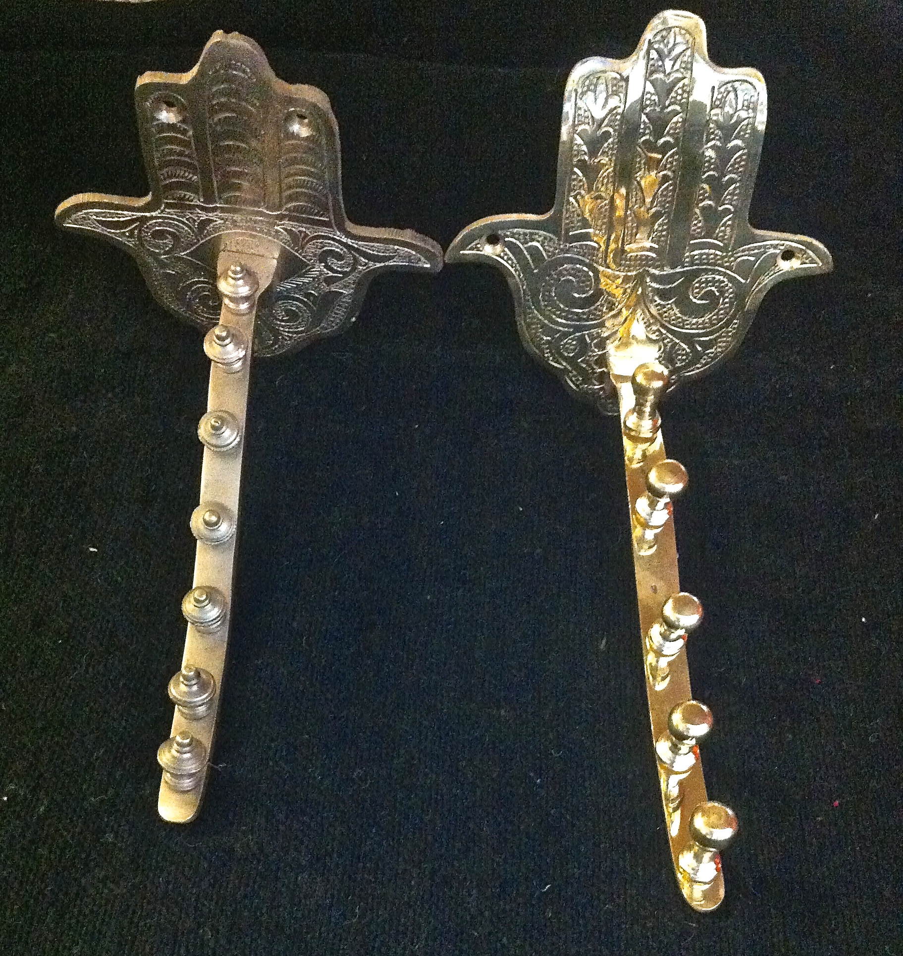 WALL-MOUNTED CLOTHES HOOK-Hand of Fatima