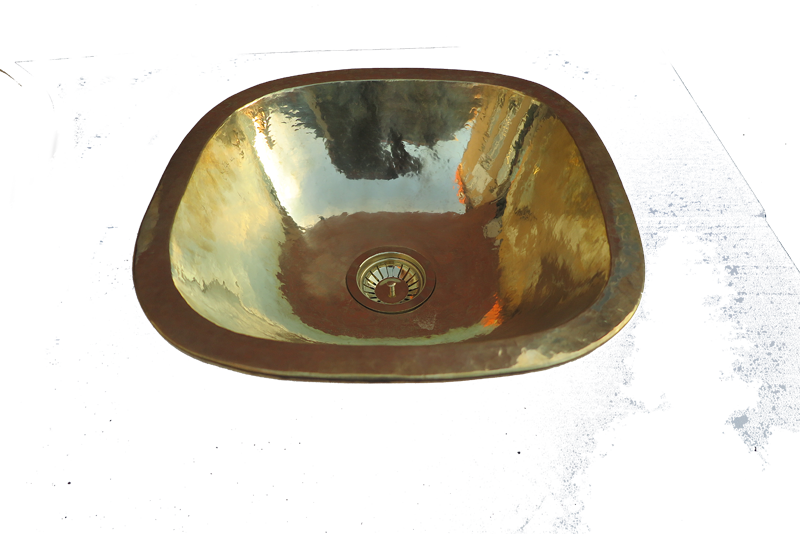 KITCHEN SINK ROUNDED CORNERS-Brass - 2