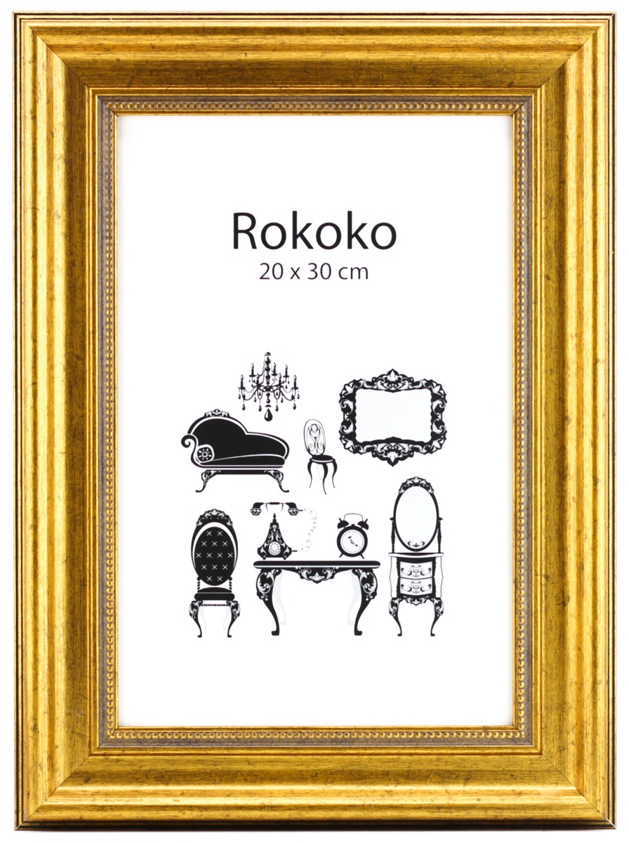 70x100 Rokoko Guld Ram