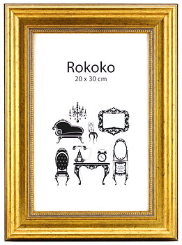 70x100 Rokoko Guld Ram