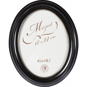 13X18 Oval Svart