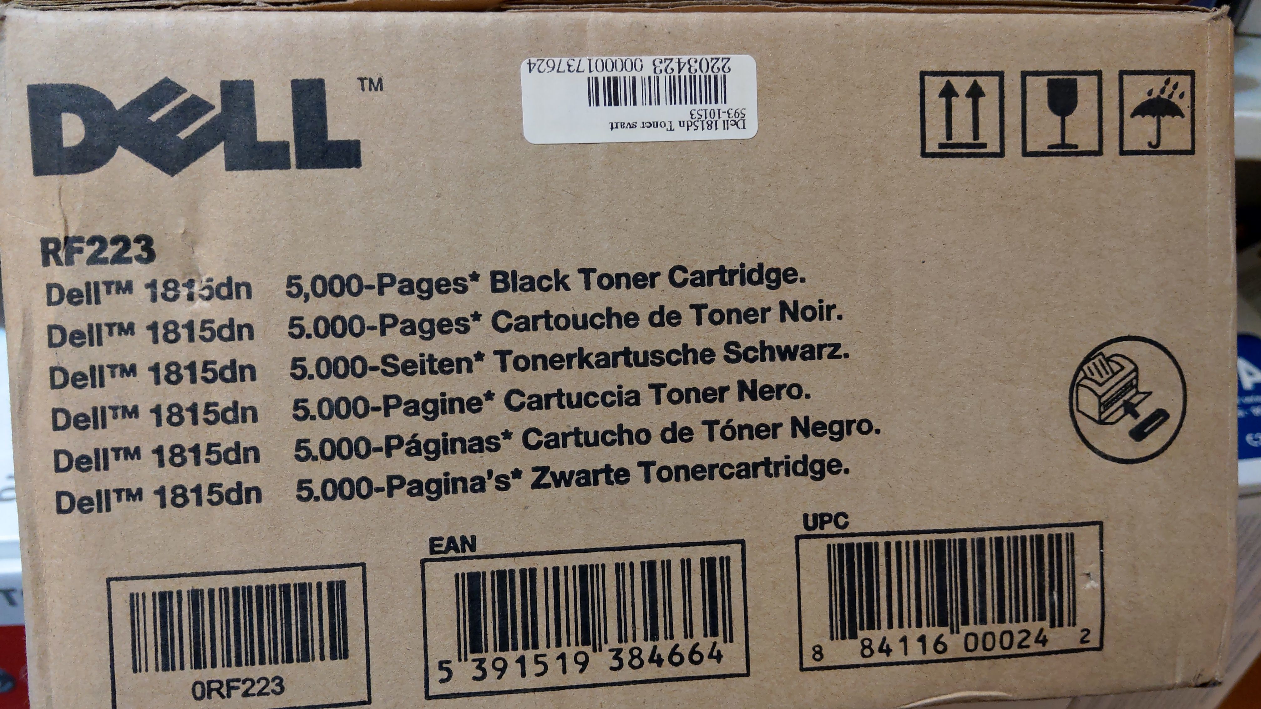 Dell 1815dn Toner Black 5000 sidor RF233