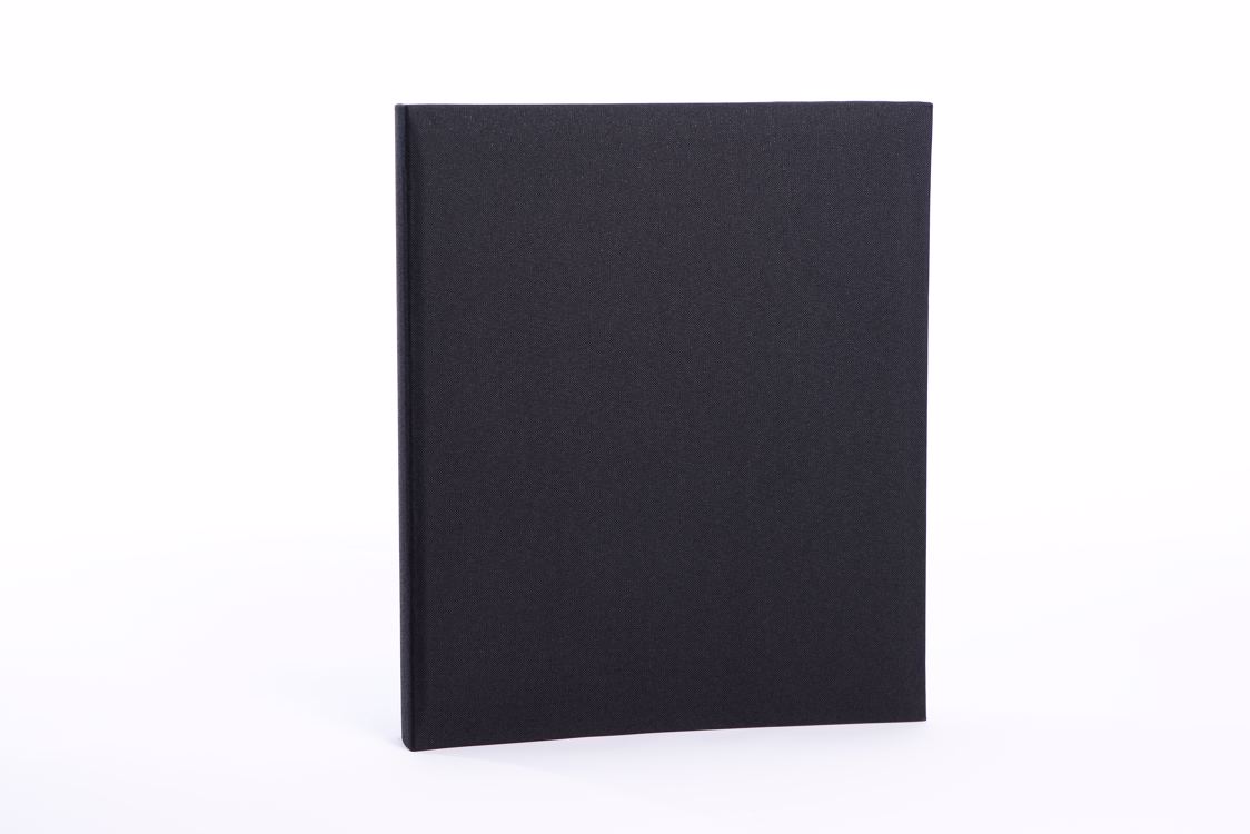 ALBUM BASE LINE CANVAS svart ringpärm