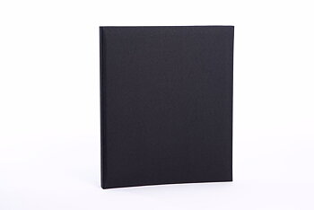 ALBUM BASE LINE CANVAS svart ringpärm
