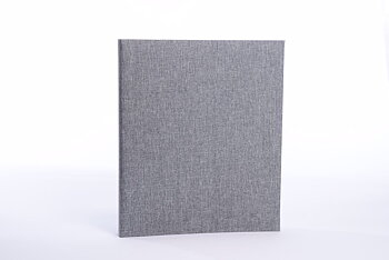 ALBUM BASE LINE CANVAS grå ringpärm