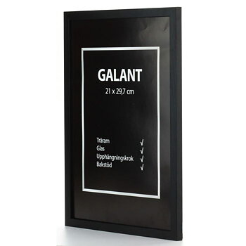 9x13 Galant Svart Ram