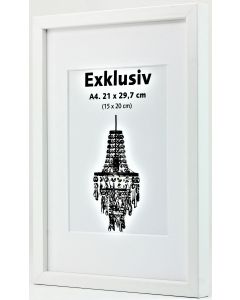 50x70 Exklusiv Vit Ram
