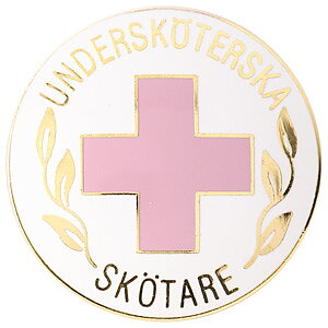 Vårdbrosch 55. UNDERSKÖTERSKA / SKÖTARE