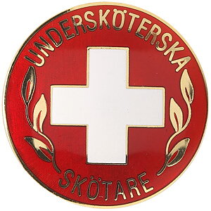 Vårdbrosch 114. UNDERSKÖTERSKA / SKÖTARE