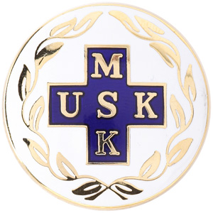 Vårdbrosch 124. MSK / USK