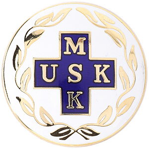 Vårdbrosch 124. MSK / USK