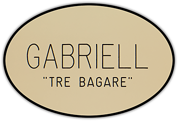 Namnskylt oval i plastlaminat -409 beige/brun