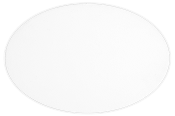 Namnskylt oval i plastlaminat 0403