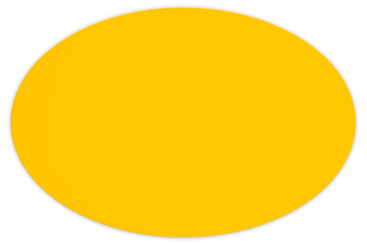Namnskylt oval i plastlaminat 0447