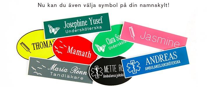 Namnskylt rektangulär i plastlaminat -315 rosa/svart - 2