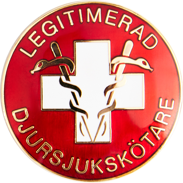 Vårdbrosch 125 LEGTIMERAD DJURSJUKSKÖTARE
