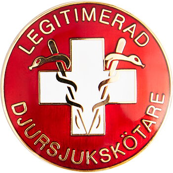 Vårdbrosch 125 LEGTIMERAD DJURSJUKSKÖTARE