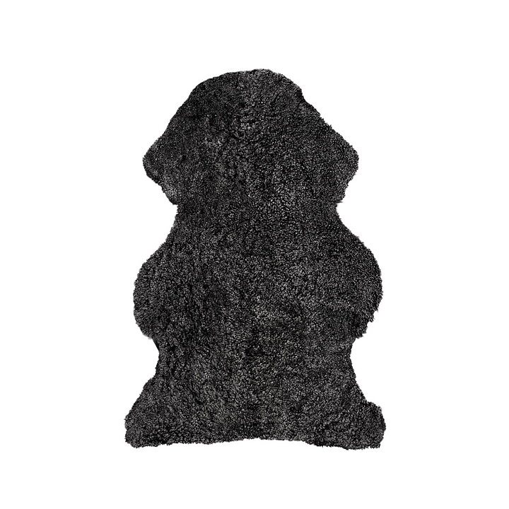 product-image Antracitgrå Kortklippt, Lockig Fårskinnsfäll