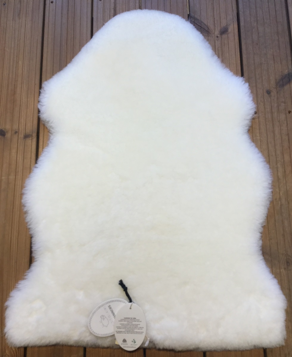 Newborn Gift Set Baby - White sheepskin • dunderWOOL Blanket • Slippers - 3