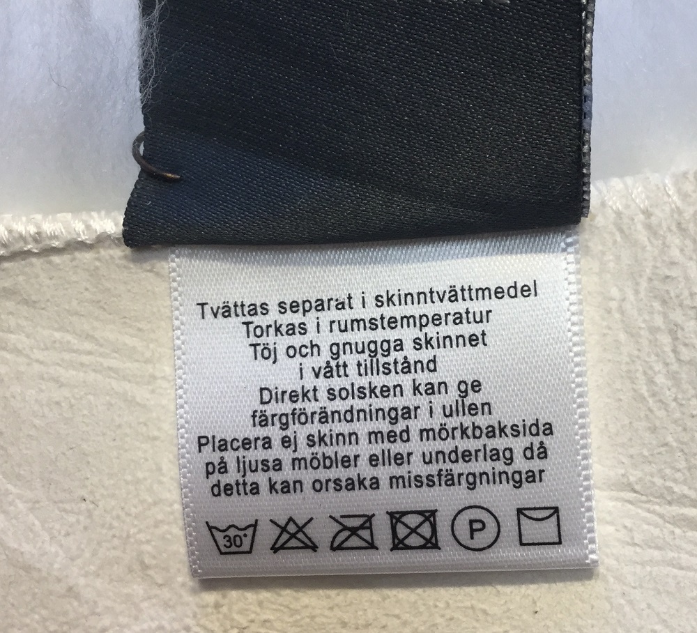 Newborn Lammskinnsfäll i Grått - 3