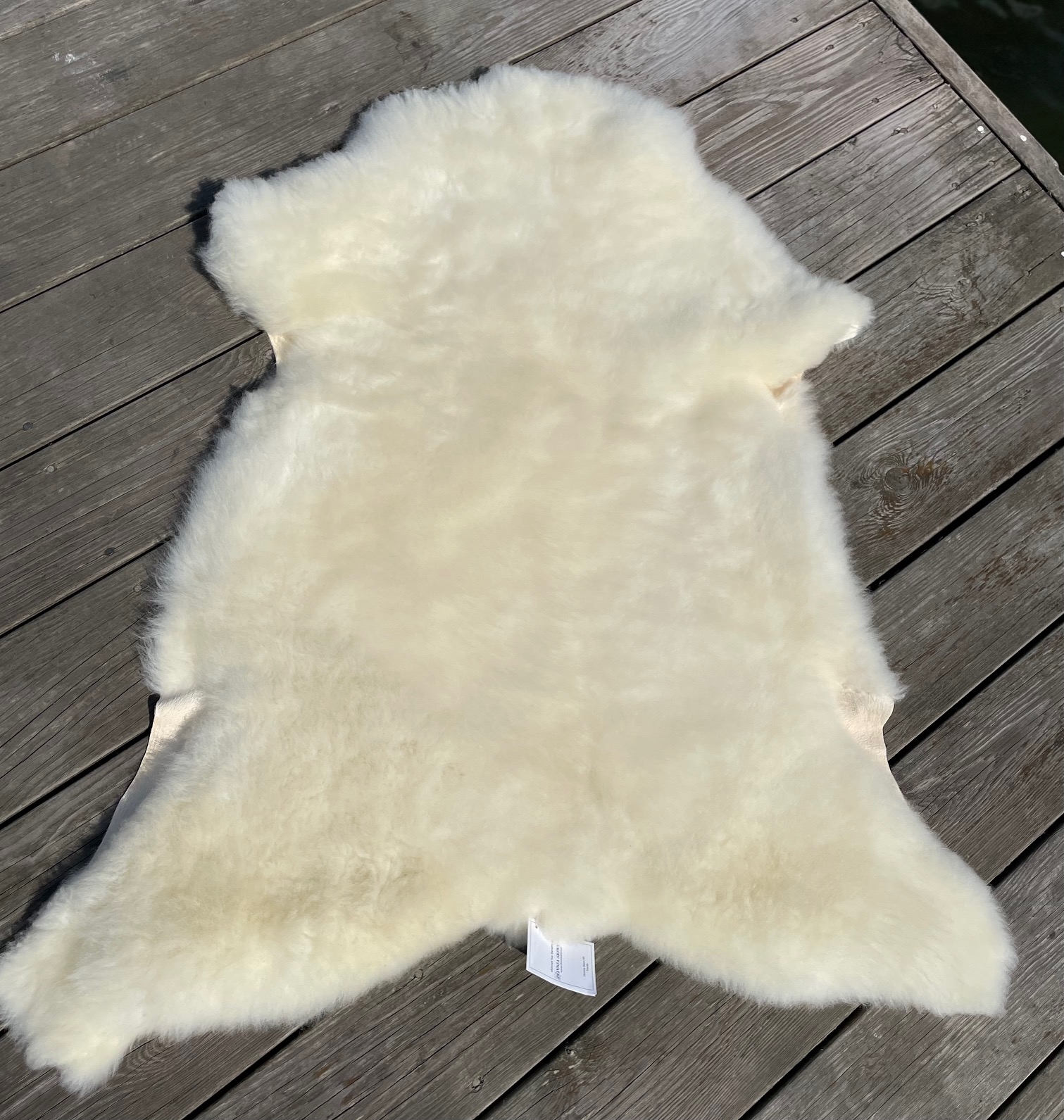 Svensk Ekologiskt lammskinn ihop med ullfilt anpassad för Baby - 2