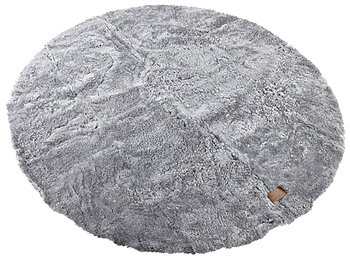 Granit Mellangrå fårskinnsmatta Ebba 