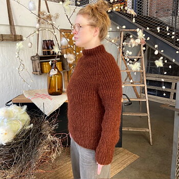 Alpacka Suri Garn -Svart