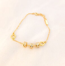 Gold plated bracelet