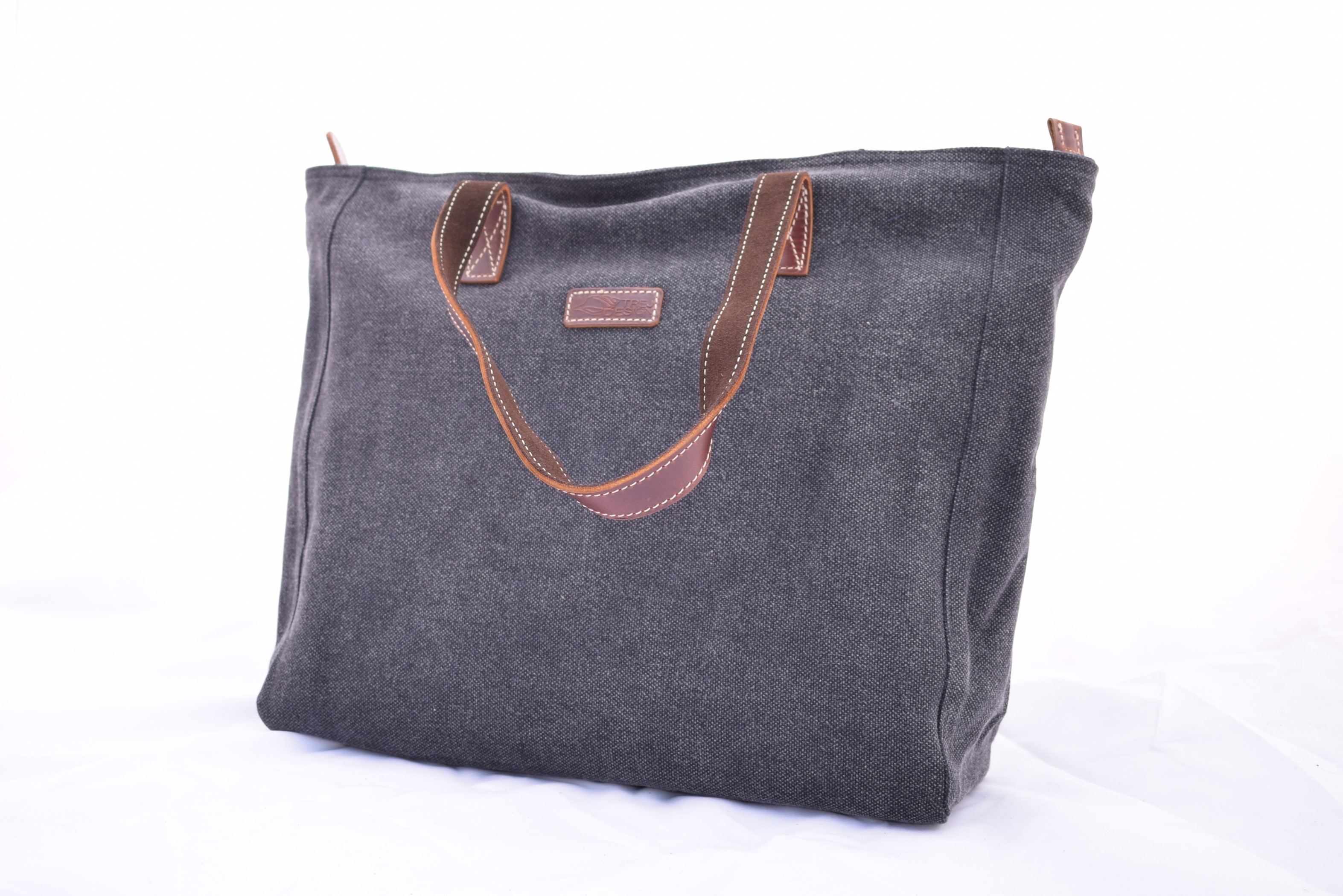 Canvas bag grey/black - 2