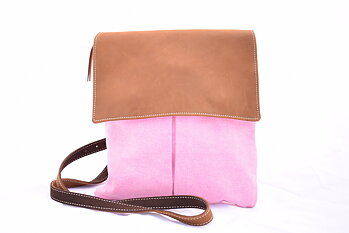 Liten Rosa Canvasväska