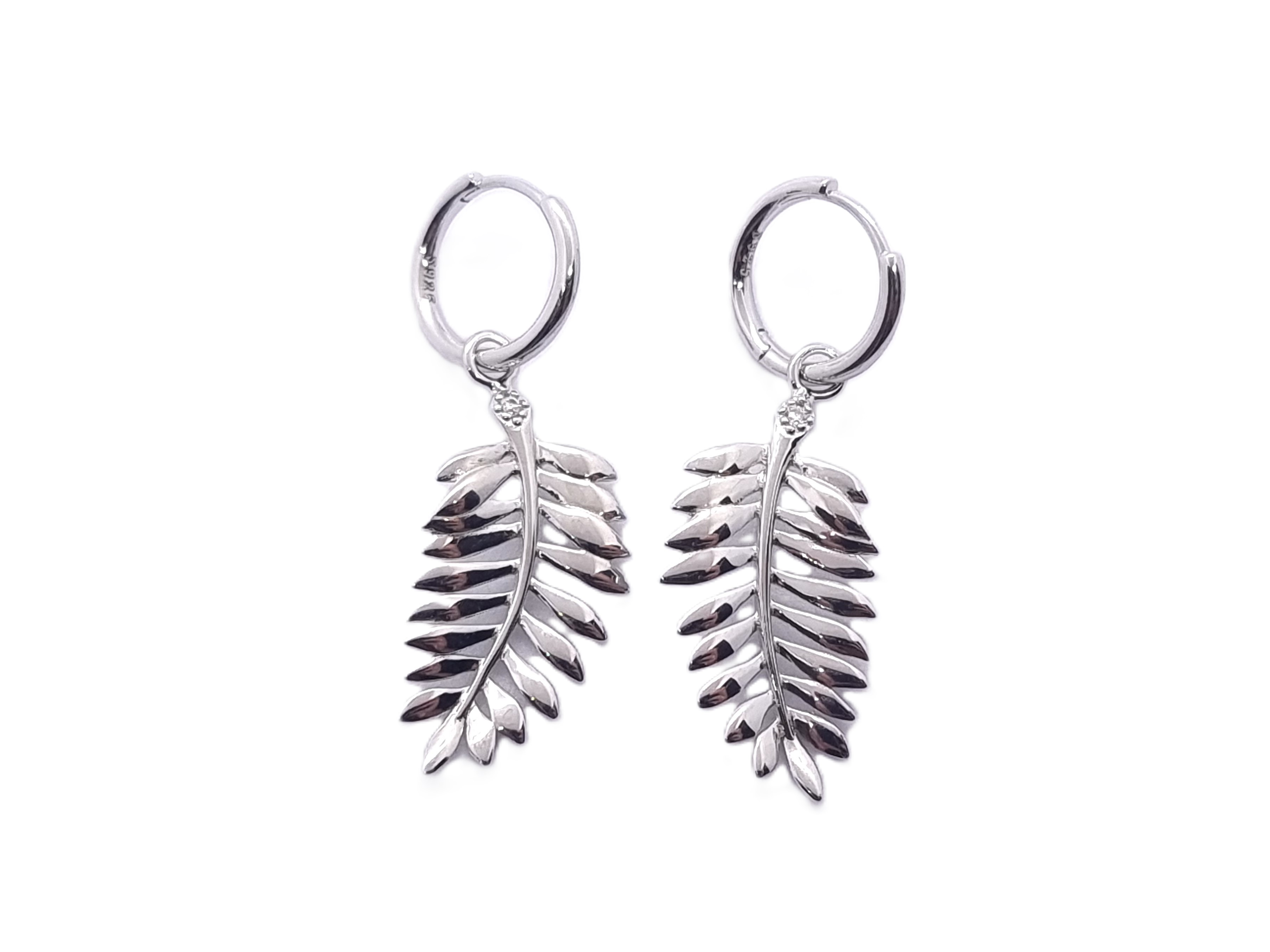 Leaf Silver earrings