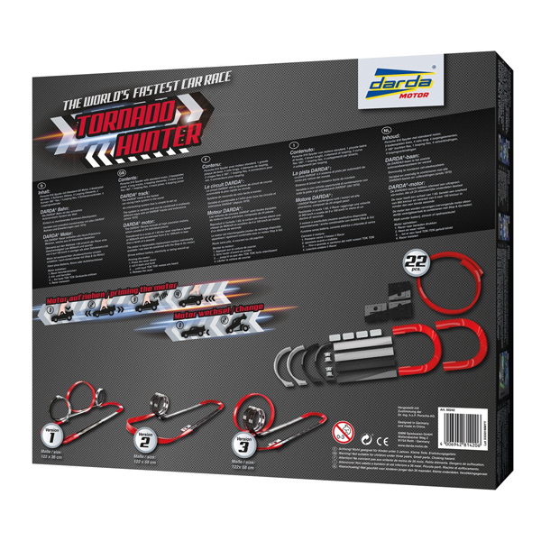 KSM Toys Darda Tornado Hunter Race Track Set with Porsche Toy Car for Ages 5 50242