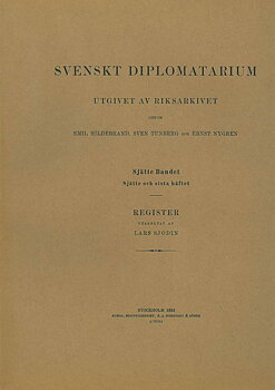 Svenskt Diplomatarium – Band 6,  häfte 6