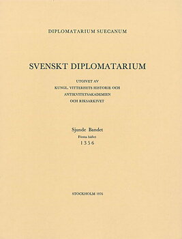Svenskt Diplomatarium – Band 7,  häfte 1