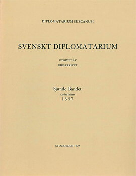 Svenskt Diplomatarium – Band 7,  häfte 2