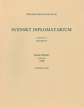 Svenskt Diplomatarium – Band 7, häfte 3