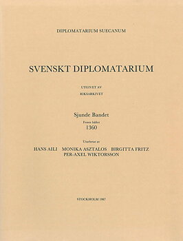 Svenskt Diplomatarium –  Band 7, häfte 5