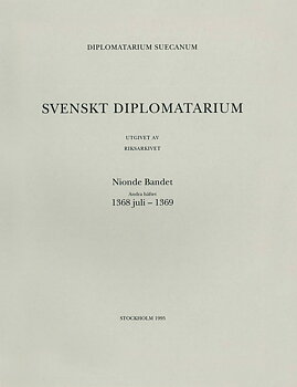 Svenskt Diplomatarium – Band 9,  häfte 2
