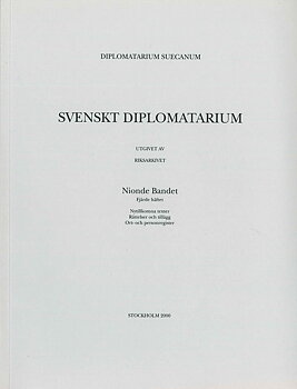 Svenskt Diplomatarium – Band 9,  häfte 4
