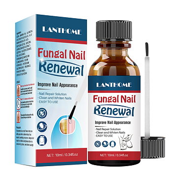 LANTHOME Renew Herbal Anti Fungal Nail Infection Fungus removal and Treatments Oil Liquid Brush Kit