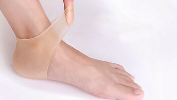 Silicone Gel Heel and Ankle Sleeve for plantar fasciitis