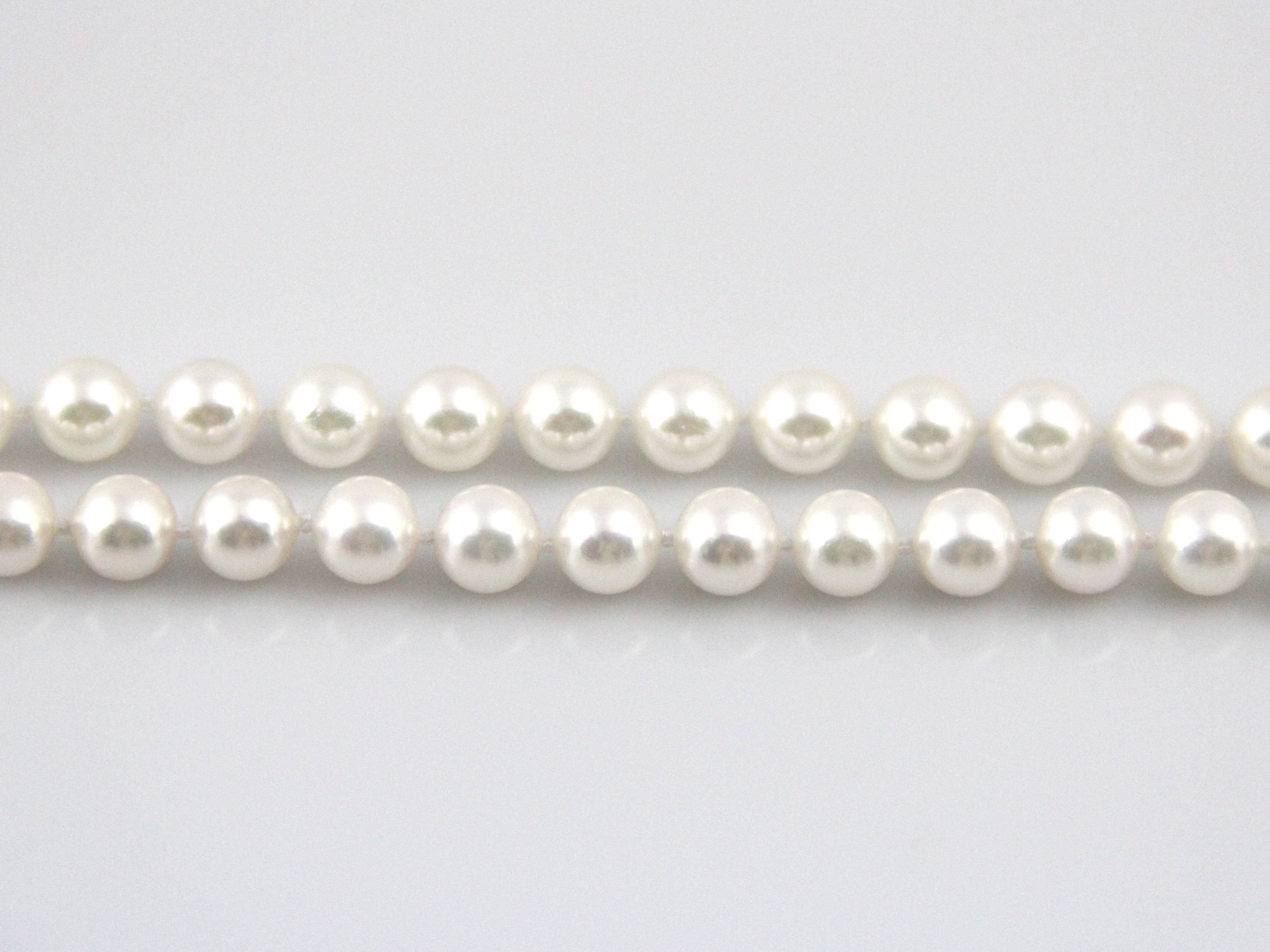 Akoya-Zuchtperlen in AAA-Qualität mit Goldverschlüssen 7–7.5 mm - 6