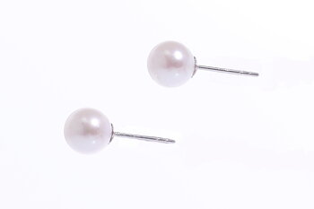 Perlenohrringe-Akoya in AAA-Qualität in Weißgold 6.5–7 mm