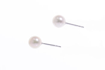 Perlenohrringe-Akoya in AAA-Qualität in Weißgold 5.5–6 mm