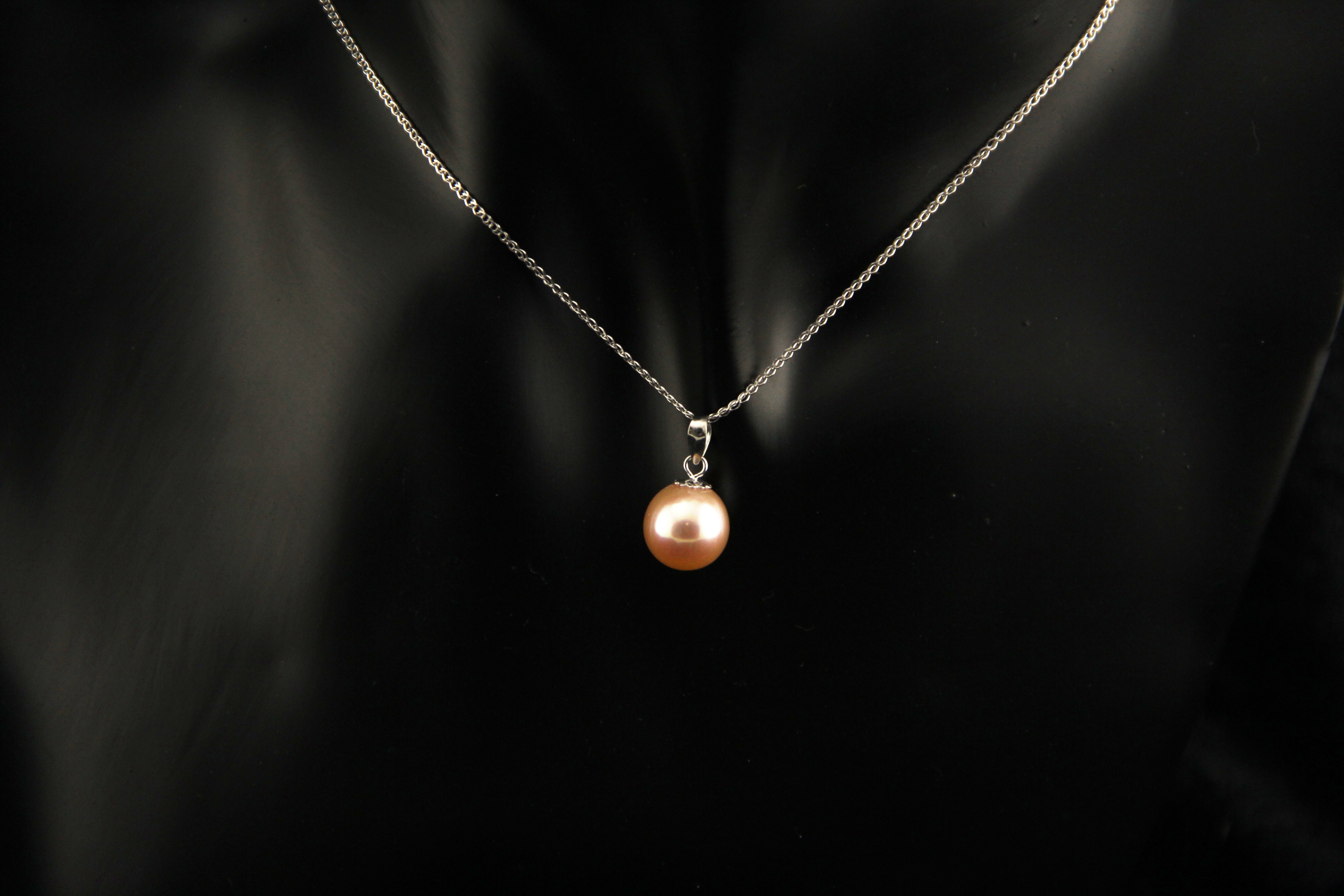 Set mit Süßwasserperlen in 18 Karat Weißgold - 4