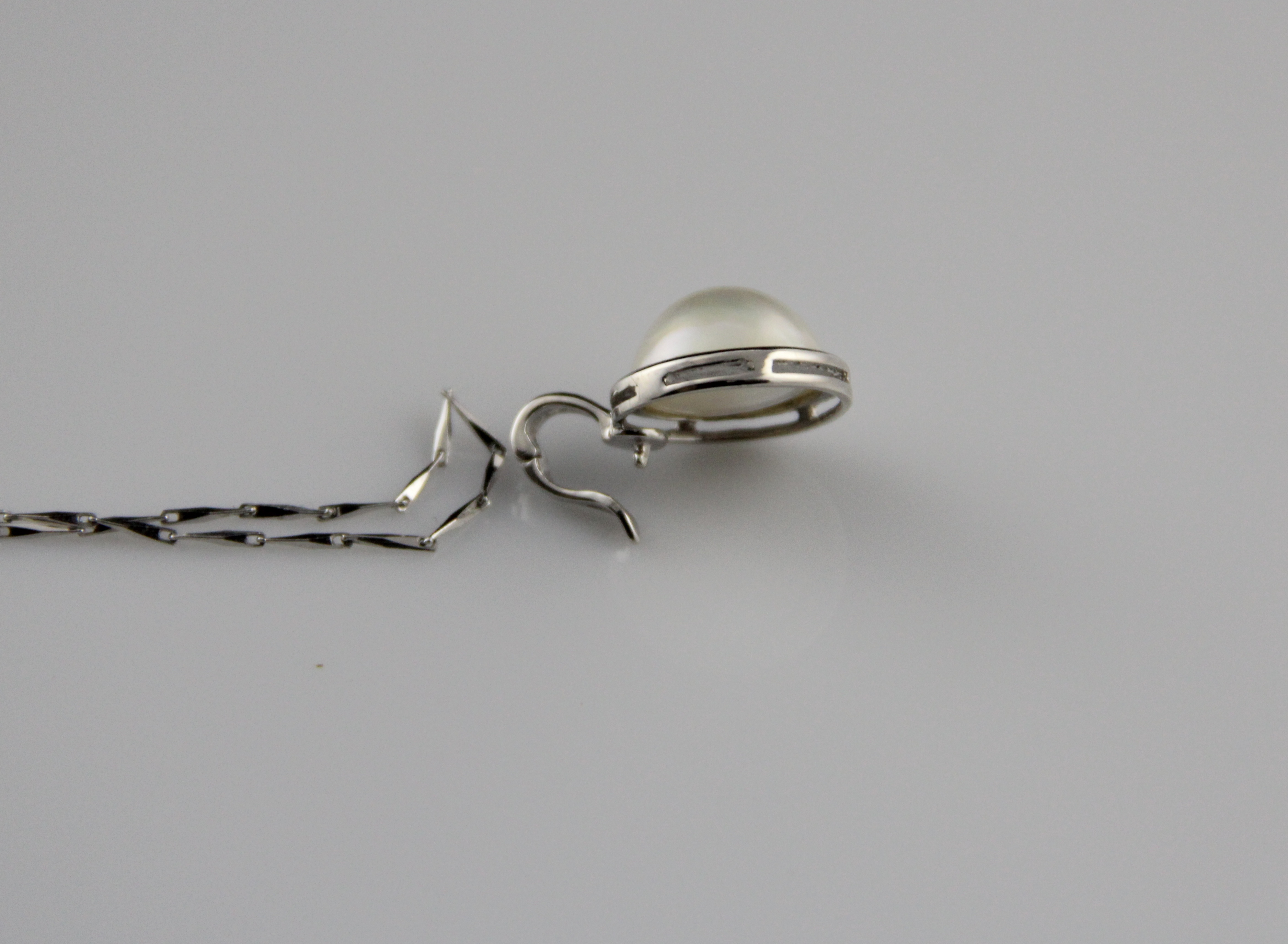 Perlenanhänger-Mabe in Silber - 5